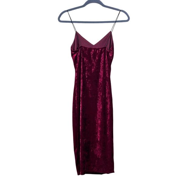 Charlotte Russe red velvet slipdress, vintage Y2K, hoco, date night, sorority - Picture 2 of 4